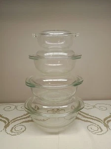 Juego de Cazuela Redonda Transparente Pyrex 2qt 1.5qt 1qt 20z Con Tapas (Juego de 8 Piezas) - Imagen 1 de 7