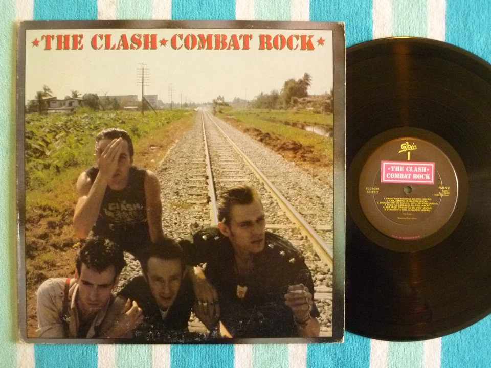CLASH Combat Rock LP Epic 1982 w/ Inner Sleeve First Press w/ Toilet Commerical - Image 1 of 1