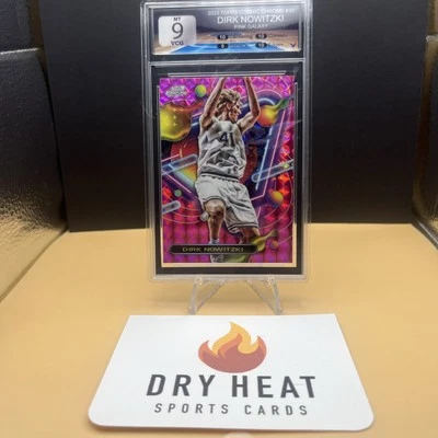 2023-24 Topps Cosmic Chrome Dirk Nowitzki Pink Galaxy VCG MT 9 🏀🔥💎 - Image 1 of 4