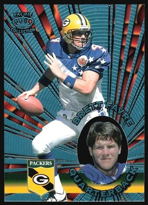 1996 Pacific Invincible BRETT FAVRE Platinum Blue SSP #I-53 - Image 1 of 2