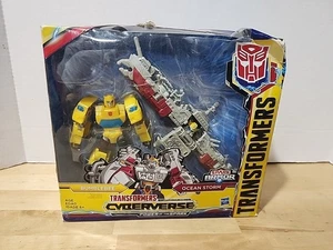 Transformers Cyberverse Spark Armor BUMBLEBEE & OCEAN STORM Neu Crushed Box - Bild 1 von 6