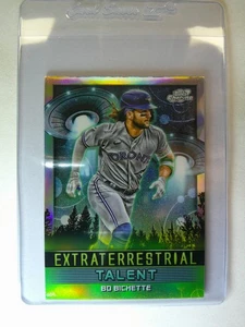 2024 Topps Cosmic Chrome - Extraterrestrial Talent Bo Bichette #ET-7 - OTTIME CONDIZIONI - Foto 1 di 2