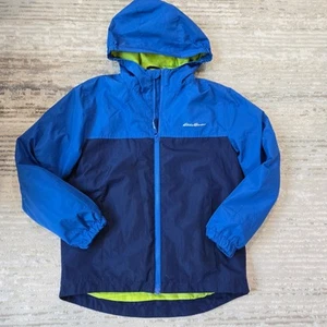 Eddie Bauer Boys 3-In-1 Waterproof Coat Fleece Jacket Blue Green Camo Med 10/12 - Picture 1 of 8