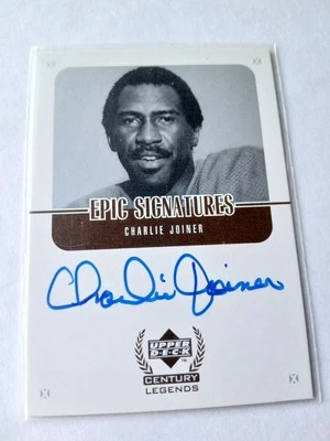 Charlie Joiner 1999 Upper Deck  Epic Signatures Century Legends NFL CHARGERS HOF - Image 1 of 2