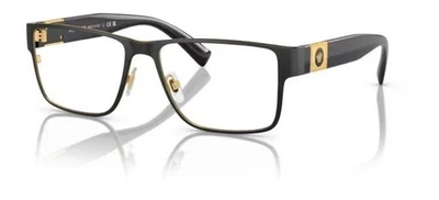 Versace VE 1274 1436 55mm Black Metal Rectangle Eyeglasses 55mm - Image 1 of 4
