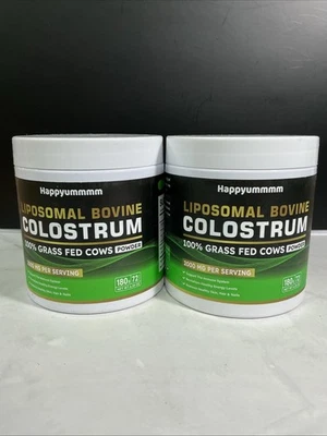 2x Suplemento en polvo de calostro bovino alimentado con pasto 2000 mg porción 72 porciones Foto 1 de 4