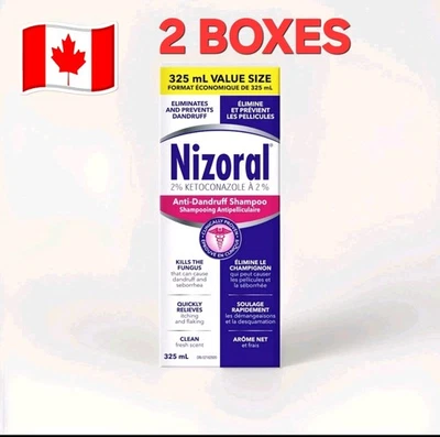 NizoralAnti-dandruffShampoo TWO 325ML VALUE SIZE FREE SHIPPING $50🇨🇦 - Image 1 of 2