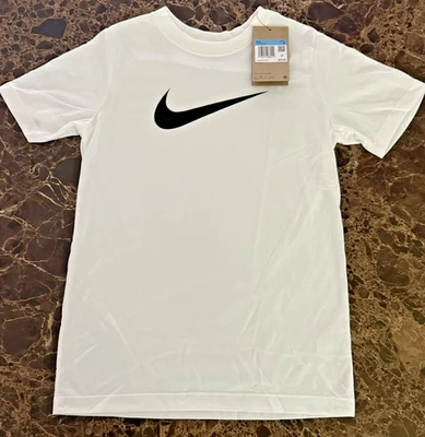 AUTÉNTICA NUEVA Camiseta Nike Dri-FIT Legend para Niños BLANCA MEDIANA Foto 1 de 4