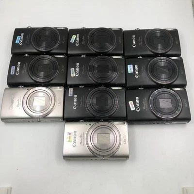 Canon Powershot ELPH 360 HS Digital Camera 20.2MP Silver/ Black 12x Optical Zoom - Image 1 of 4