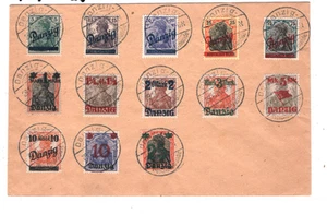 DANZIG (Poland )GERMANIA Surcharge Overprints Cover 1920 Germany {samwells}KA742 - Picture 1 of 10