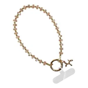 SAVE THE GIRLS CLIP & GO BALUMBRANTE ROSA ROSA PULSERA CON CUENTAS CORREA PARA TELÉFONO CELULAR - Imagen 1 de 13