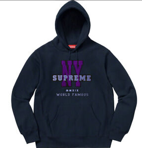 Supreme Blue Cotton Hoodies & Sweatshirts for Men for Sale | Shop 