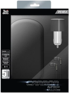 Playstation PS Vita Accessory Kit Alluminio Carbon Nero TWO DOTS TWO DOTS - Picture 1 of 1