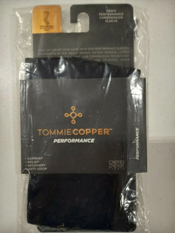 Tommie Copper Performance Elbow Sleeve 2.0, Black with Tc Tonal Stitch, Small - Image 1 of 1
