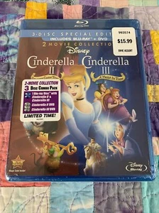 Cinderella II: Dreams Come True/Cinderella III: A Twist in Time (Blu-ray... - Foto 1 di 2