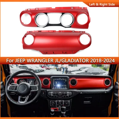 FOR 2018-2024 JEEP WRANGLER JL GLADIATOR  DOOR RUBICON DASH TRIM PANEL STRIP - Image 1 of 4