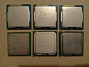 Lot of 6 Intel CPU's - Core i3 - Core i5 - Core 2 DUO - Pentium 4 - Picture 1 of 1