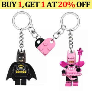 Exclusivo Llavero Lego Batman Hada Rosa con Ladrillo Día de San Valentín Pareja Regalos - Imagen 1 de 21
