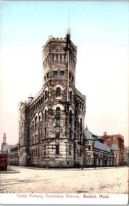 CADET ARMORY Columbus Avenue BOSTON, Massachusetts MA UDB militar - Postal - Imagen 1 de 2