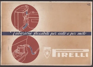 Pirelli Catalog Flexible Pipes for Cars and Motorcycles 1947 Sleeves - Picture 1 of 5