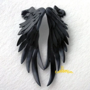 Dollmore 1/3 Uncle BJD Black Angel Wings Magnet Fixed Resin Doll Accessories - Picture 1 of 1