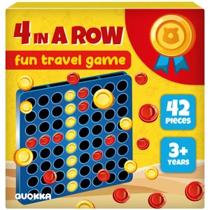 QUOKKA Magnet Four in Row Game for Kids Ages 3-5 - Travel I Road Trip I Plane - Picture 1 of 8