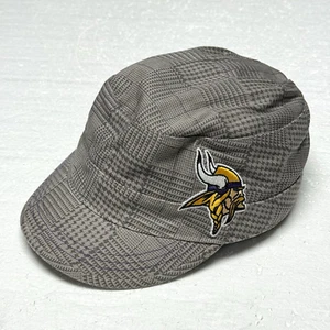 Minnesota Vikings Hat Cap Women's Plaid Army Strap Back Gray - Picture 1 of 6