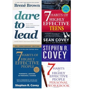 Dare To Lead,The 7 Habits Of Highly Effective Teens 4 Books Collection Set NEW - Picture 1 of 5