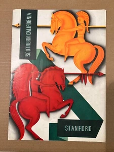 1936 (10/24) Stanford Indians vs USC Trojans Football Program GOOD+ Condition - Picture 1 of 2
