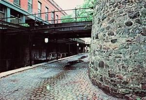 Factors Walk, Savannah Georgia Vintage Chrom 4 x 6 Stck. - Bild 1 von 2