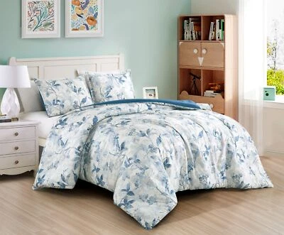 Chezmoi Collection Monica Boho Tropical Floral Printed Microfiber Comforter Set - Image 1 of 4