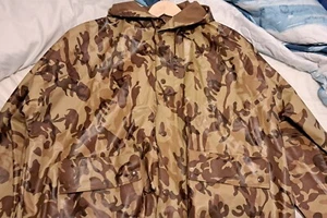Stearns Duck Camo Dry Wear Hunting Jacket With Hood  Mens L - Picture 1 of 10