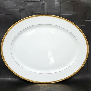Haviland Symphonie Gold French Limoges Porcelain Large Oval Platter, France - Picture 1 of 10