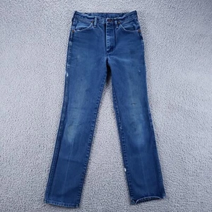 Wrangler Jeans Mens 30x34 Blue 936 Denim Cowboy Rodeo Dark Wash USA Made Vintage - Picture 1 of 9