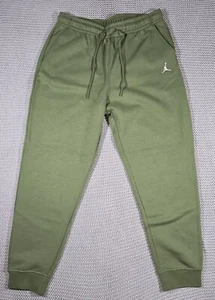 Nike Jordan Essentials Fleece Jogger Pants Men Sz L Olive FJ7779-340 NWT - Picture 1 of 11