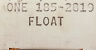 Onan 185-2819 Float, Carburetor 1852819 Cummins