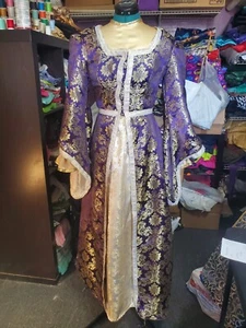 Womens XS Renaissance/ Medieval Princess Dress 3 Piece - Picture 1 of 11