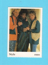STYLE Christer Sandelin Gigi Hamilton 1980s Pop Music Swedish Frida Card