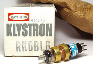 Raytheon Reflex Klystron Tube RK6BL6 / RK 6 BL6, 1.5 to 6.5 GHz Amplifier, NOS