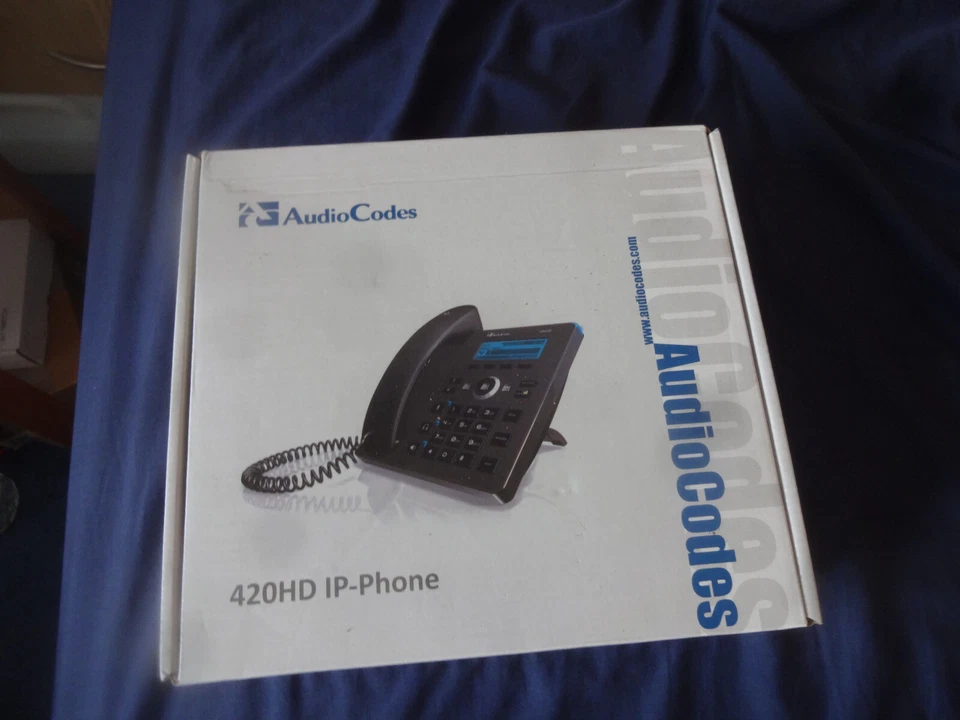 AudioCodes 420HD IP Phone 420HDE VoIP Skype Zoom Certified IP Phone - Image 1 of 2