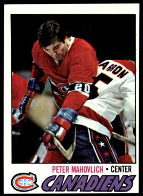1977-78 Topps Pete Mahovlich * Montreal Canadiens #205 - Image 1 of 2
