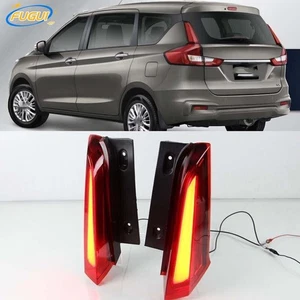 2Pcs Car LED Rear Tail Lights Brake Warning Lamp For Suzuki Ertiga 2018-2019 - Foto 1 di 8