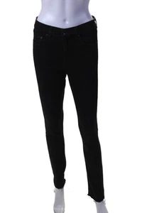 Rag & Bone Jean Womens 10 Inch High Rise Dre Jeans Black Cotton Size 27 - Picture 1 of 6