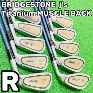 Bridgestone Titanium Muscle Iron Set 10 pcs R flex 39 P PS S used - Picture 1 of 11