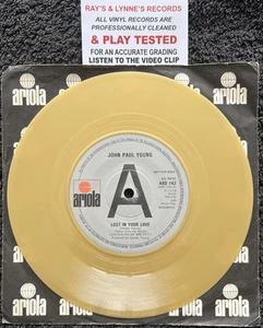 John Paul Young Lost In Your Love / Standing In The Rain 7'' GOLD PROMO VIDEO - Picture 1 of 7