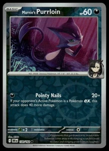 SV10: Destined Rivals #130/182 Marnie's Purrloin Reverse Holo - Picture 1 of 2