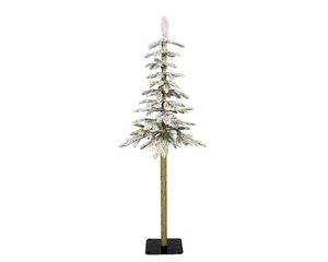 Snowy Alpine Slim 5ft Artificial Christmas Tree - Picture 1 of 3