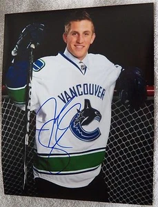Vancouver Canucks Jordan Schroeder Signed 8x10 Photo Auto - Picture 1 of 1