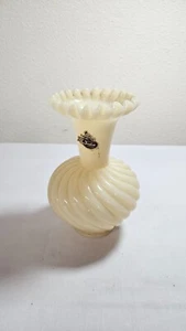 Vintage Fenton Kunstglas glänzend Pudding Pastell Vase - Bild 1 von 6