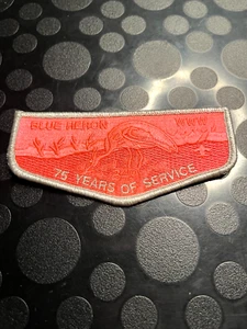OA BLUE HERON LODGE 349 S? 75 YEARS OF SERVICE FLAP ONLY 50 MADE - Picture 1 of 1